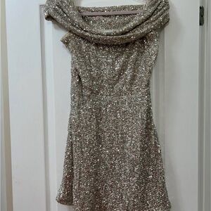 Sparkling Off-Shoulder Dress